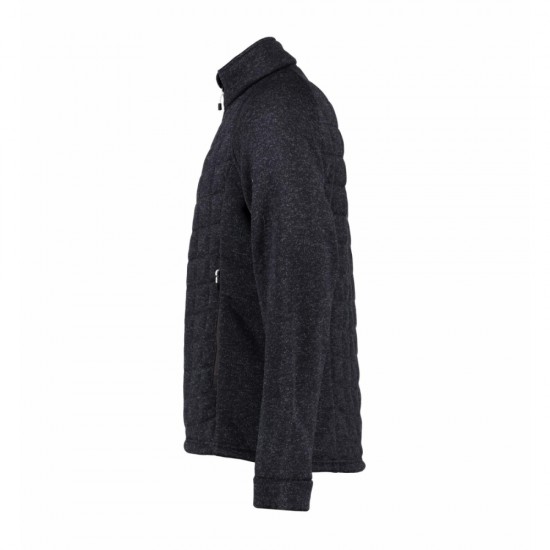 Куртка флісова чоловіча стьобана ID антрацит меланж - 0826230XXL