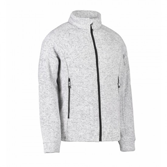 Куртка флісова чоловіча стьобана ID сірий меланж - 0826210XXL