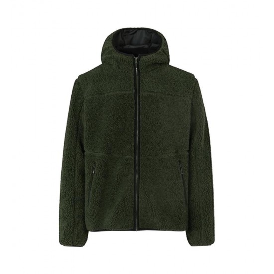 Куртка з шерпи чоловіча ID Pile оливковий - 0828570M