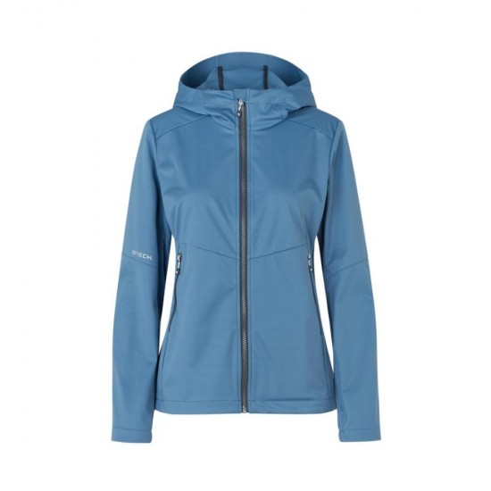 Куртка софтшел жіноча ID Light блакитно-пудровий - 08376892XS
