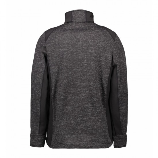 Куртка флісова з коміром-стійкою чоловіча ID антрацит меланж - 08502303XL Куртка флісова з коміром-стійкою чоловіча ID антрацит меланж - 08502303XL