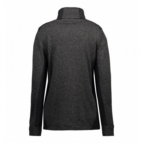 Куртка флісова з коміром-стійкою жіноча ID антрацит меланж - 0851230S