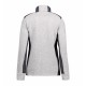 Куртка флісова жіноча ID з контрастними вставками та коміром-стійкою сірий меланж - 0851210L