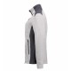 Куртка флісова жіноча ID з контрастними вставками та коміром-стійкою сірий меланж - 0851210S