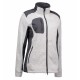 Куртка флісова жіноча ID з контрастними вставками та коміром-стійкою сірий меланж - 0851210XXL