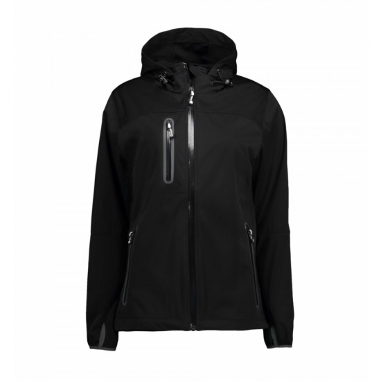 Куртка софтшел жіноча ID Basic чорний - 0876900XL
