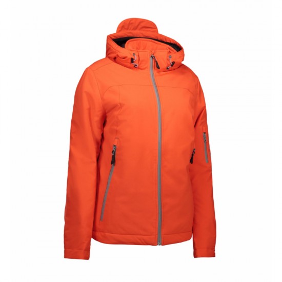 Куртка жіноча зимова ID SOFT SHELL помаранчевий - 08993503XL