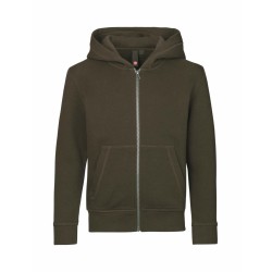 Худі на блискавці дитяче ID Core оливковий - 406385704/6