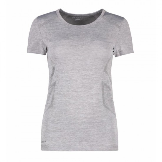 Футболка жіноча безшовна Geyser сірий меланж - G11020210XL