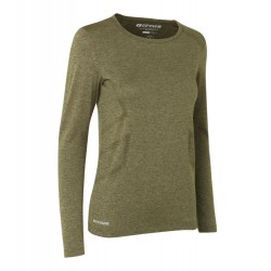 Лонгслів жіночий безшовний Geyser оливковий меланж - G110215623XL