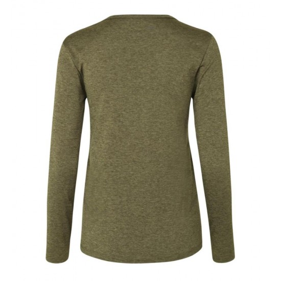 Лонгслів жіночий безшовний Geyser оливковий меланж - G11021562L