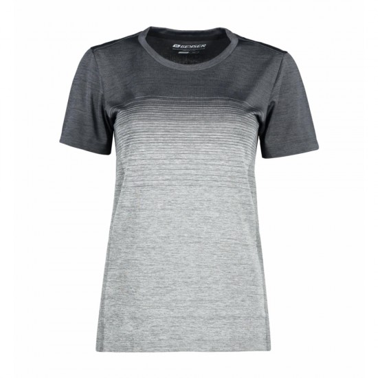 Футболка жіноча смугаста безшовна Geyser антрацит меланж - G11024276XXL