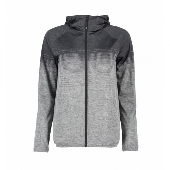 Худі на блискавці жіноче безшовне Geyser антрацит меланж - G11026276L