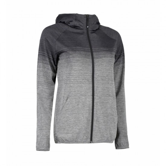 Худі на блискавці жіноче безшовне Geyser антрацит меланж - G11026276L