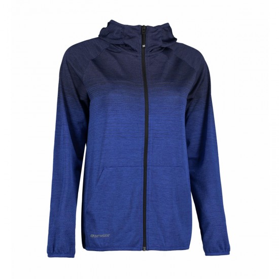 Худі на блискавці жіноче безшовне Geyser темно-синій меланж - G11026796XS