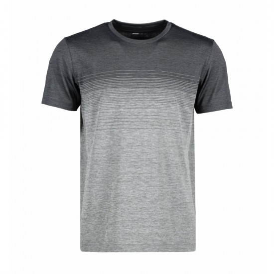 Футболка чоловіча смугаста безшовна Geyser антрацит меланж - G21024276XXL