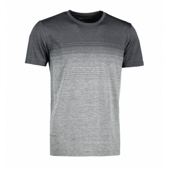 Футболка чоловіча смугаста безшовна Geyser антрацит меланж - G21024276XXL