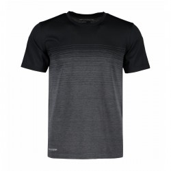 Футболка чоловіча смугаста безшовна Geyser чорний - G21024900XL