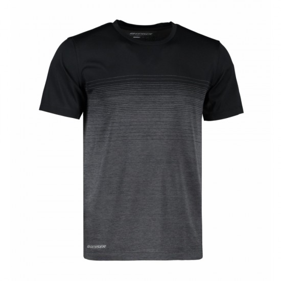 Футболка чоловіча смугаста безшовна Geyser чорний - G21024900S