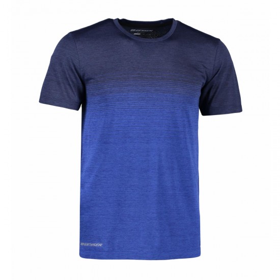 Футболка чоловіча смугаста безшовна Geyser темно-синій меланж - G21024796S Футболка чоловіча смугаста безшовна Geyser темно-синій меланж - G21024796S