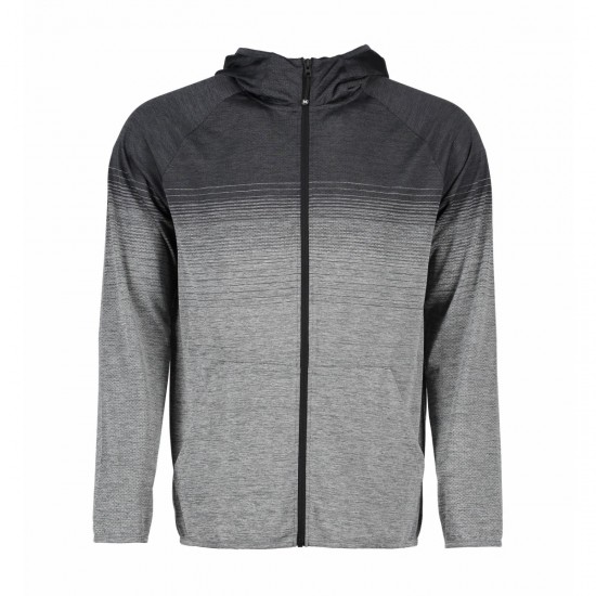 Худі на блискавці чоловіче безшовне Geyser антрацит меланж - G21026276S