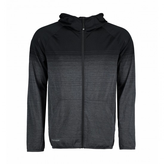 Худі на блискавці чоловіче безшовне Geyser чорний - G21026900S