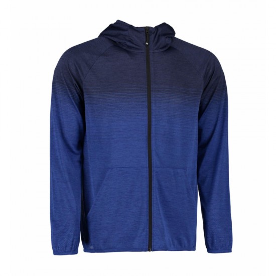 Худі на блискавці чоловіче безшовне Geyser темно-синій меланж - G21026796S