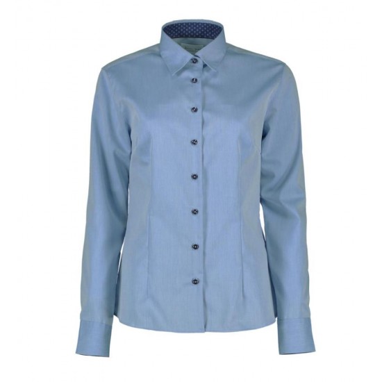 Сорочка жіноча Seven Seas Fine Twill Virginia Modern Fit блакитний - S372700M