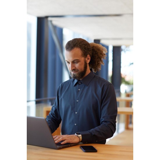 Сорочка чоловіча Seven Seas Hybrid Modern Fit темно-синій - S507902XL