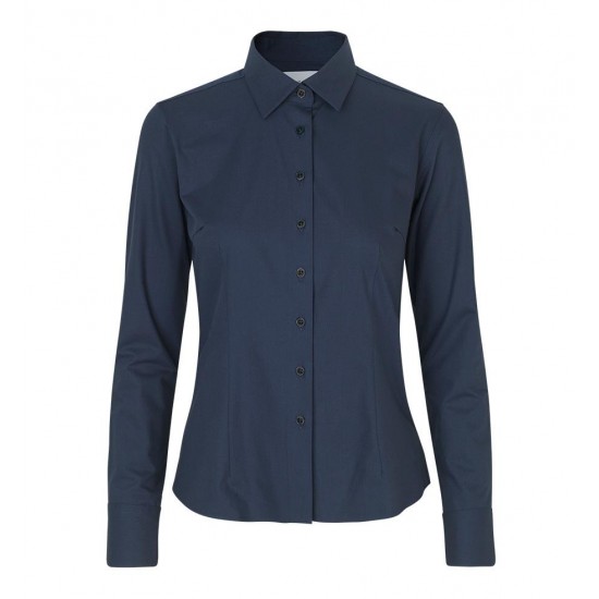 Сорочка жіноча Seven Seas Hybrid Modern Fit темно-синій - S52790M