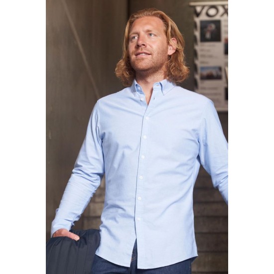 Сорочка чоловіча Seven Seas Oxford slim блакитний - S61700XL