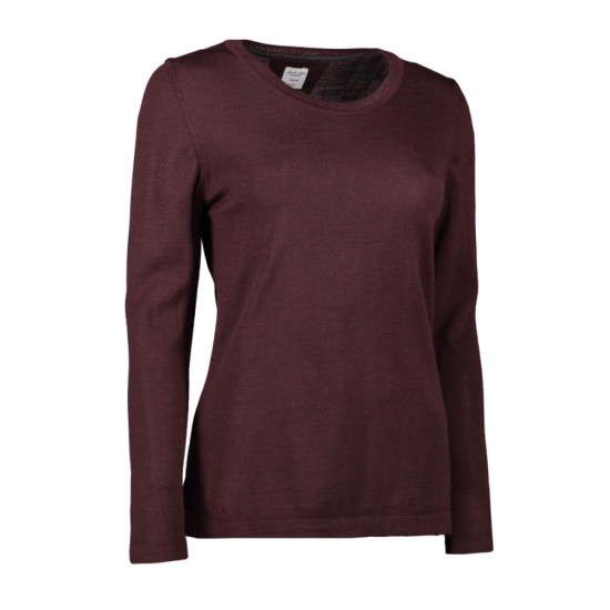 Пуловер жіночий Seven Seas бордовий меланж - S6403623XL