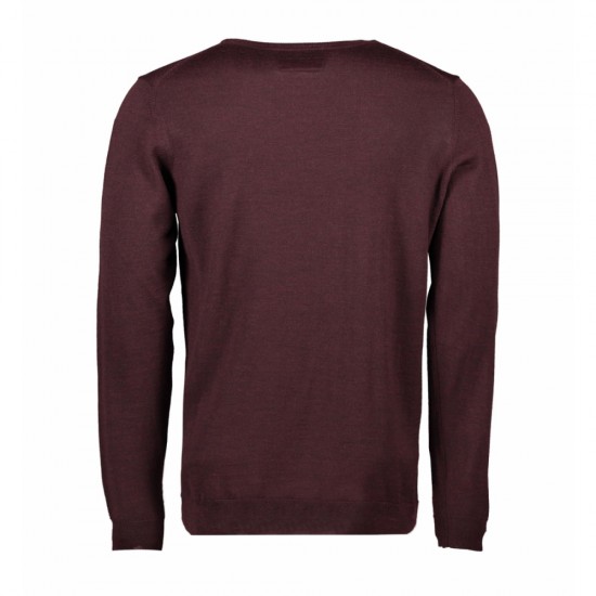 Пуловер чоловічий Seven Seas бордовий меланж - S650362M