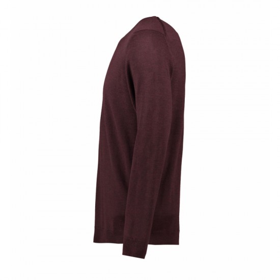 Пуловер чоловічий Seven Seas бордовий меланж - S650362L