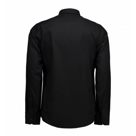 Сорочка чоловіча Seven Seas Fine Twill Slim Fit чорний - SS30900M