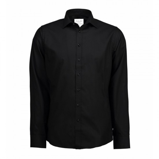 Сорочка чоловіча Seven Seas Fine Twill Slim Fit чорний - SS30900M
