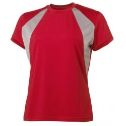 Двоколірна футболка жіноча D.A.D Wickham червоний - 134019460M