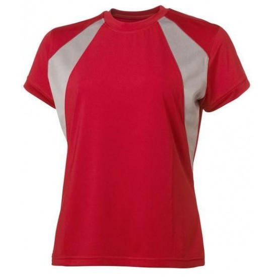 Двоколірна футболка жіноча D.A.D Wickham червоний - 134019460M