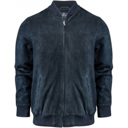 Куртка-бомбер замшева чоловіча James Harvest Heritage темно-синій - 2111045600S