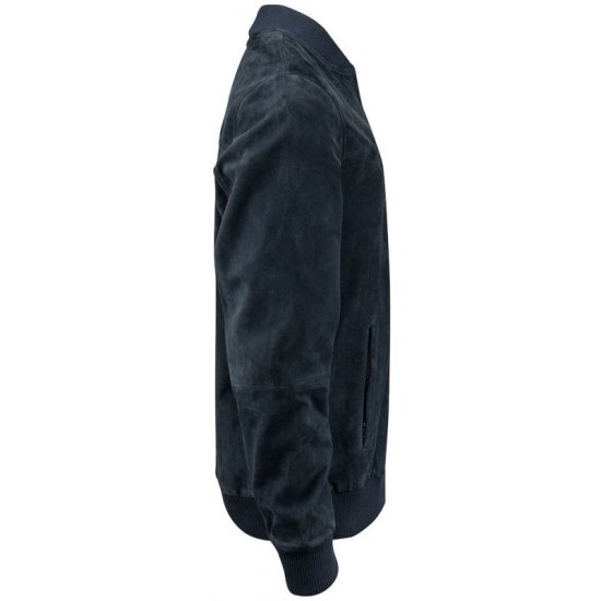 Куртка-бомбер замшева чоловіча James Harvest Heritage темно-синій - 2111045600S