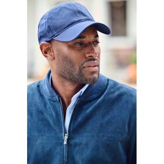 Куртка-бомбер замшева чоловіча James Harvest Heritage темно-синій - 2111045600S