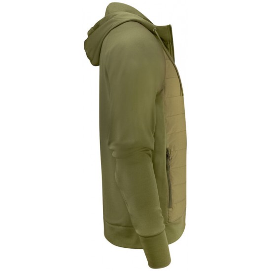 Худі на блискавці чоловіче James Harvest Keyport оливковий - 2112032704XL