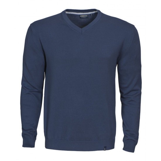 Светр чоловічий James Harvest Nottingmoon теплий синій - 2112503555M