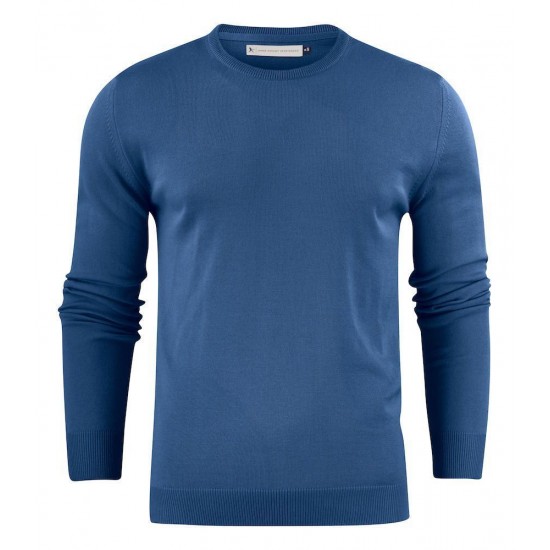 Светр чоловічий James Harvest Portland Round синій меланж - 2112508565L