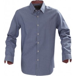 Сорочка чоловіча James Harvest Brighton синій в чорну клітинку - 2113027505XXL