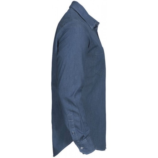 Сорочка чоловіча James Harvest Jupiter джинсовий - 2113035592XXL