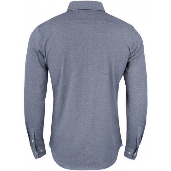 Сорочка чоловіча James Harvest Burlingham темно-синій/небесно-блакитний - 2113038601XXL