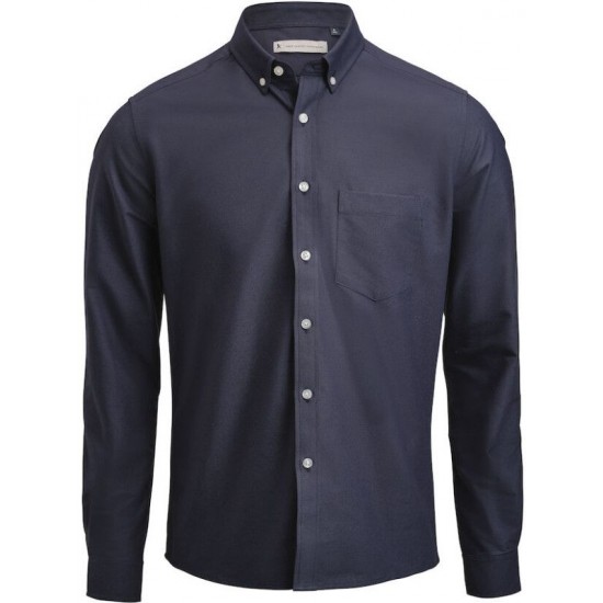 Сорочка чоловіча James Harvest Allen Oxford темно-синій - 2113042600M