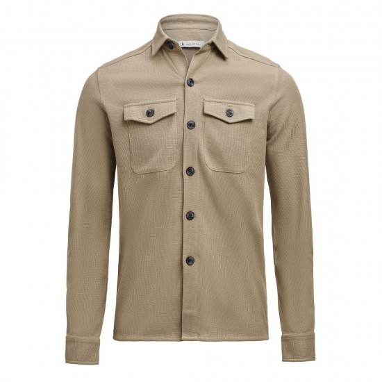 Сорочка James Harvest Hicksville Overshirt хакі - 2113044180XS