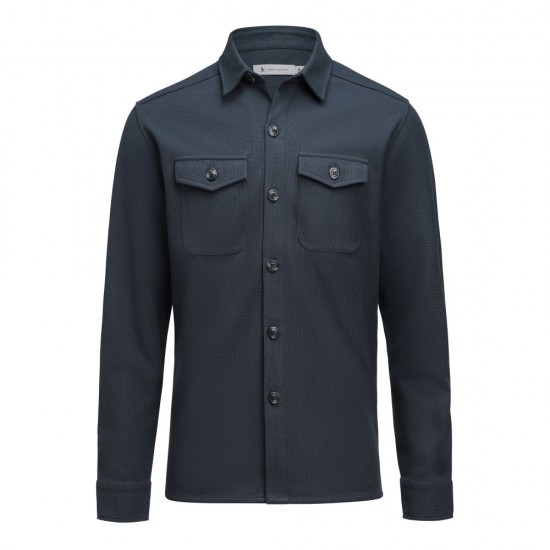 Сорочка James Harvest Hicksville Overshirt темно-синій - 2113044600M